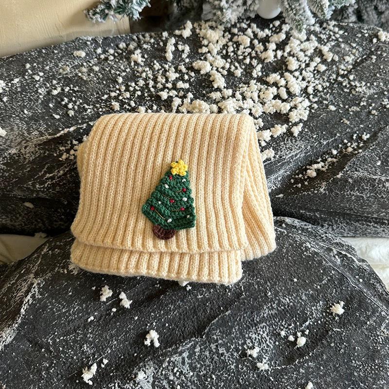 Children's Knitted Scarf - Warm, Versatile, Thick Winter Neck Warmer for Boys & Girls, Ideal Christmas Gift