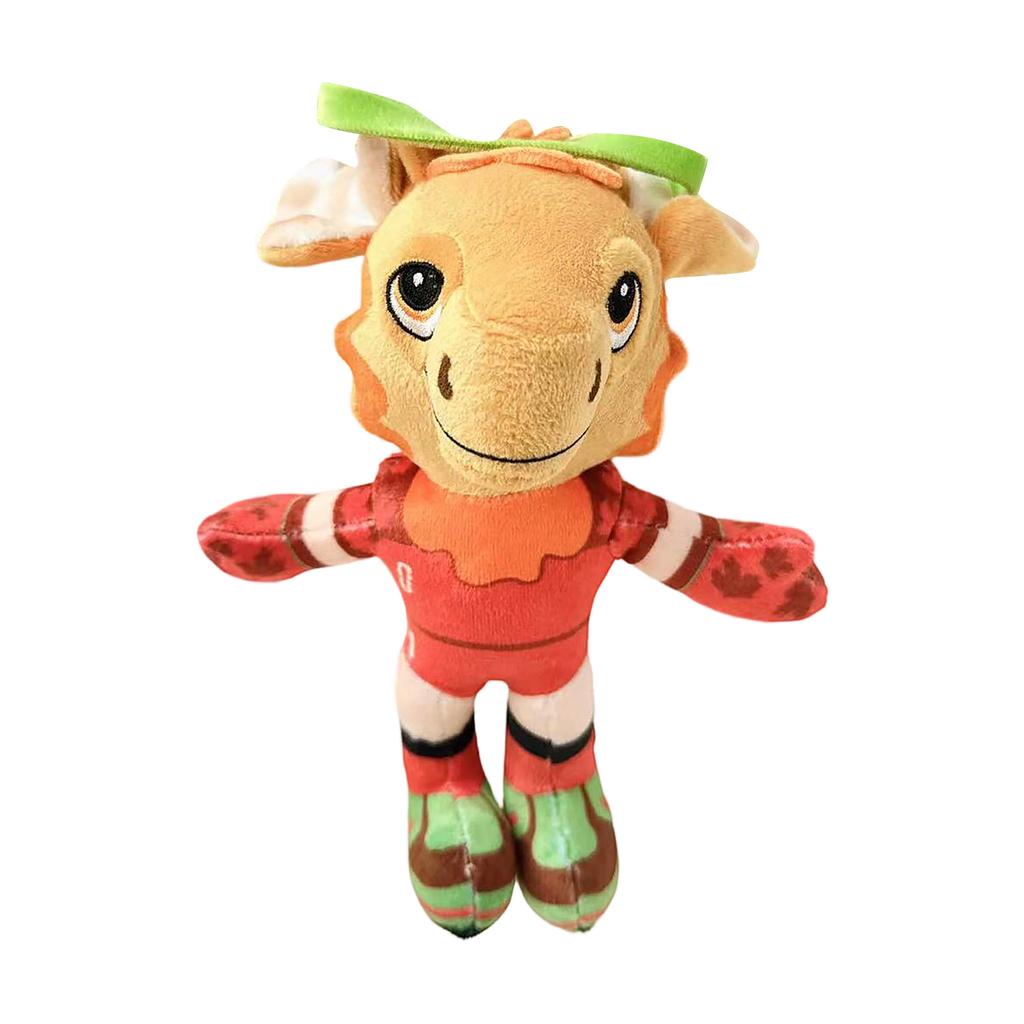 Plush Leopard Toy Soft Stuffed Animal Doll with Detailed Stitching and Printed Outfit for Collectors and Kids Suitable for Display or Play