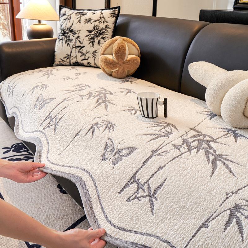 Irregular Sofa Cushion Universal In All Seasons  New Sofa Cover New Chinese Non-Slip Cover High-End Seat Cushion