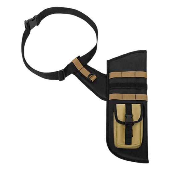 Archery Hip Quiver for Arrows 4 Tubes Waist Hanged Bow Quiver with Adjustable Waist Belt for Compound Bow Recurve Bow Archery Target Practicing