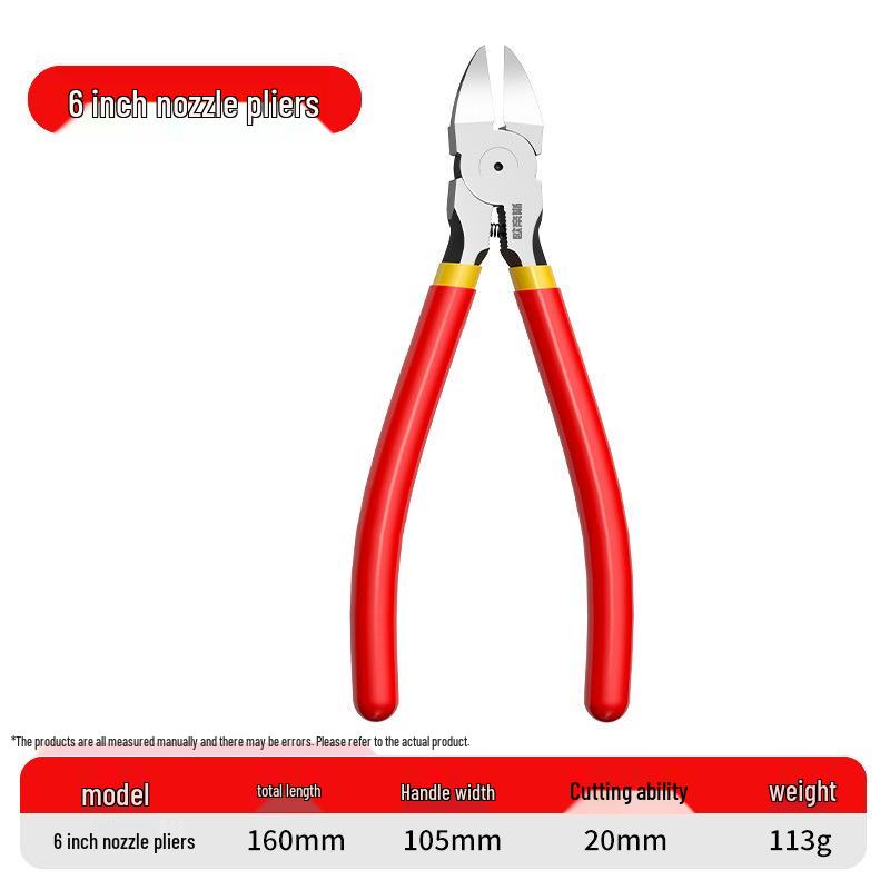 Industrial Grade Angled Cutters: High Hardness Offset Thin Jaw Pliers for Electricians and Electronic Models