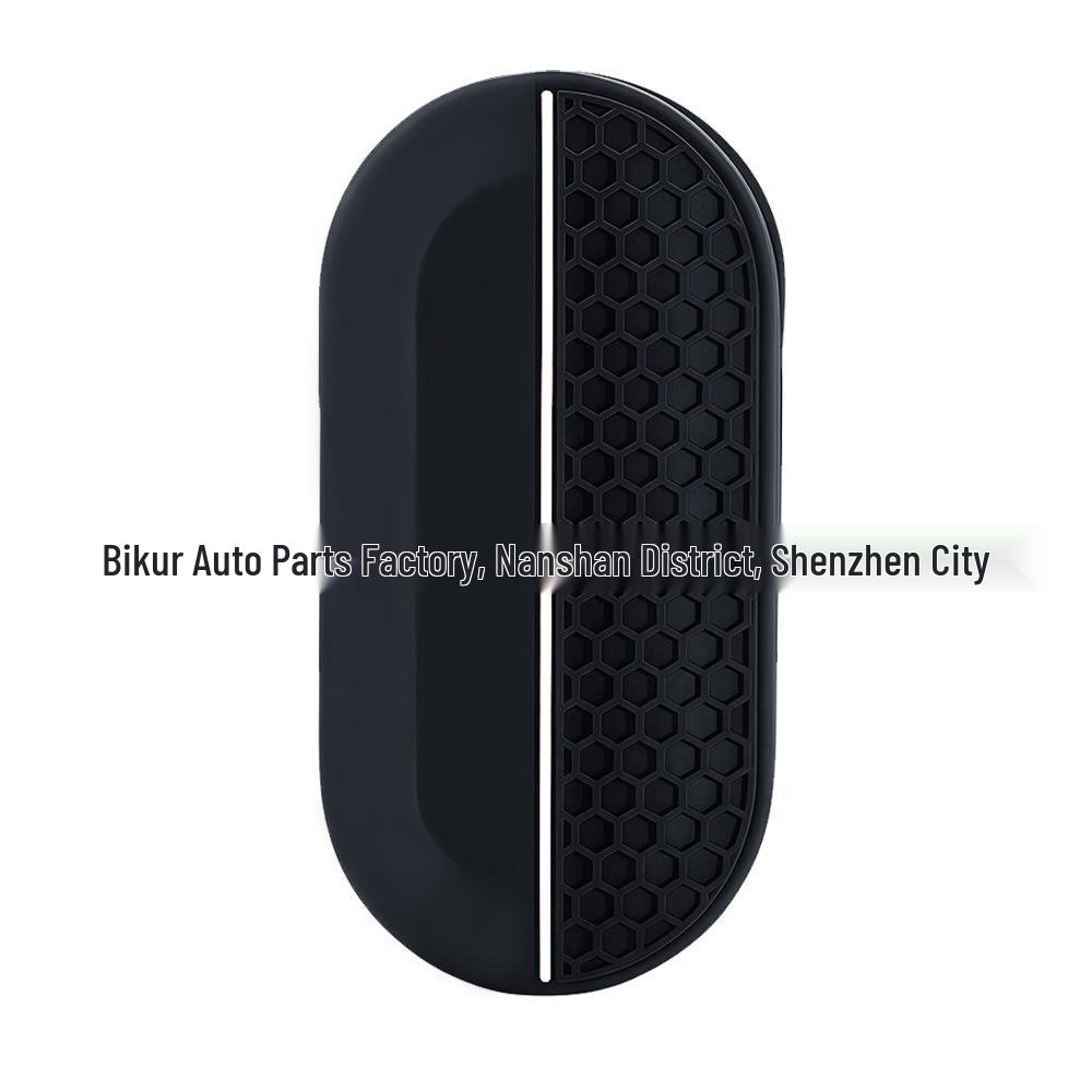Fiat 500 Silicone Key Cover - Honeycomb Design Soft Rubber Key Shell