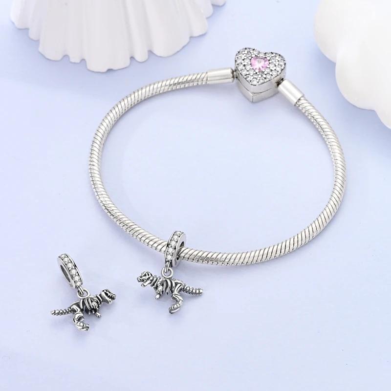 Charms Platatyrannosaurus Rex Skeleton Animal Beads Fit Originalbracelets Charms For Women Jewelry Diy Making Gifts