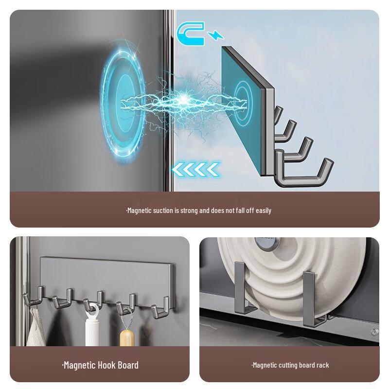 DANLE Narrow Pull-Out Kitchen Storage Rack