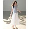 TERRE BLEUE Women's 2026 Summer Breathable T-shirt & A-line Skirt Set