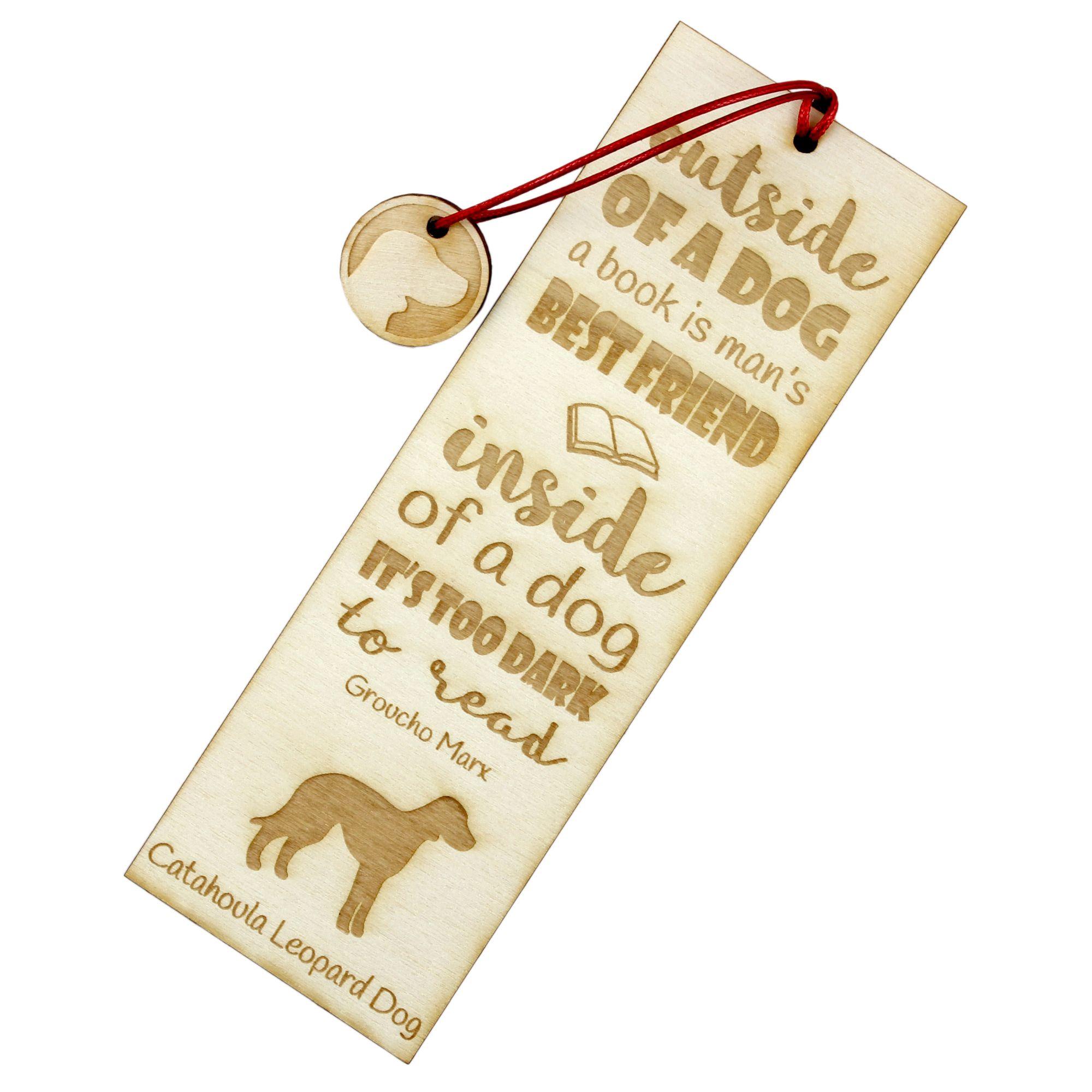 

Catahoula Leopard Dog, Catahoula Cur - dog bookmark, personalized bookmark, gift for bookworm from Art-Dog brand