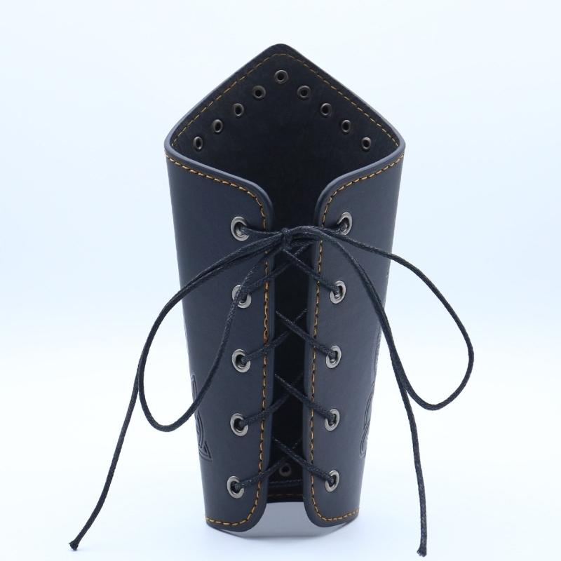 Historical Arm Guard Cosplay Arm Gauntlets Vintage Armband Knight Arm Guard Festival Costume PU Leather Arm Bracers