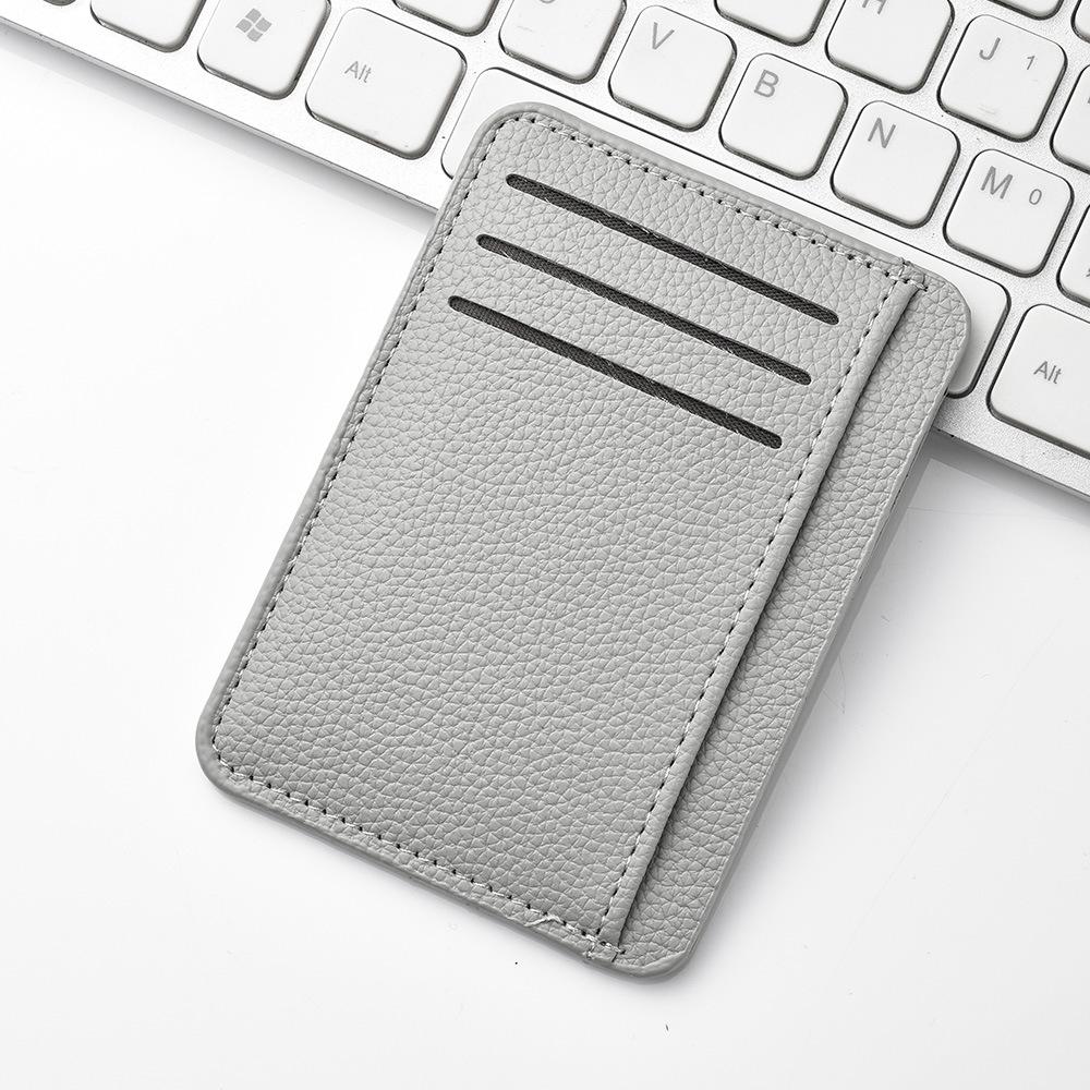 PU Ultra-Thin Women's Card Wallet - Compact, Large Capacity, Multi-Slot Student Holder