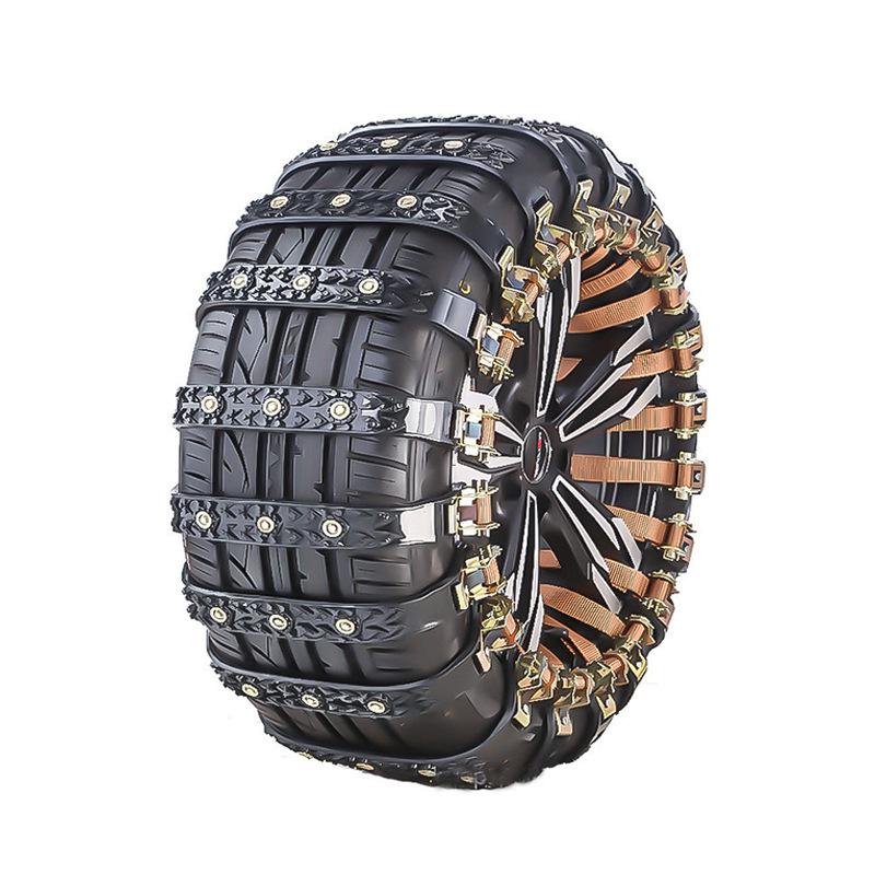 Universal Car Tire Anti-Skid Chain for Winter Snow and Mud - Emergency Extrication for Sedans