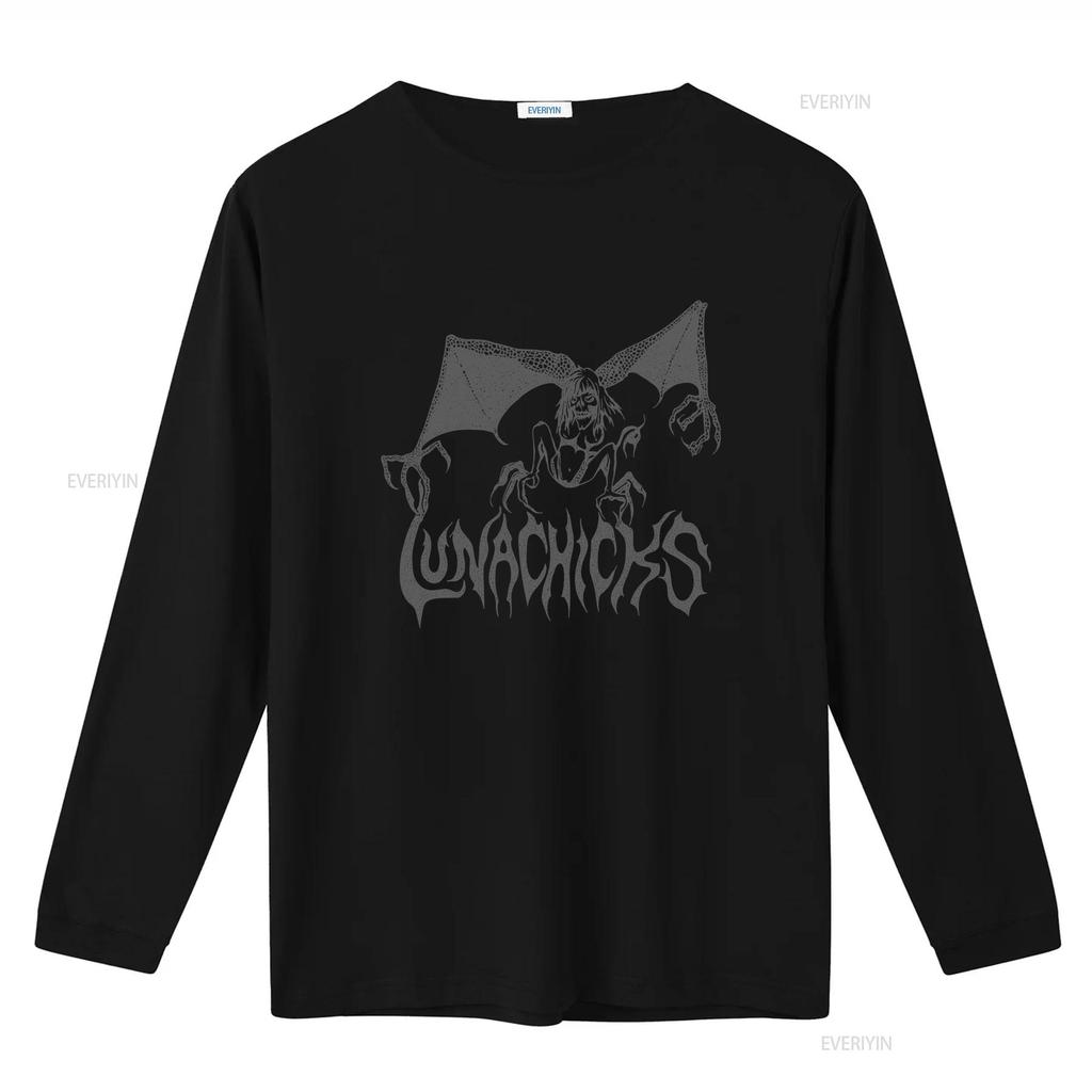 Vintage 1990s Lunachicks T Shirt with Bat Girl Perfect for Rock Fans Plus Bonus 3 CD Lot vintage Washed graphic Versatile