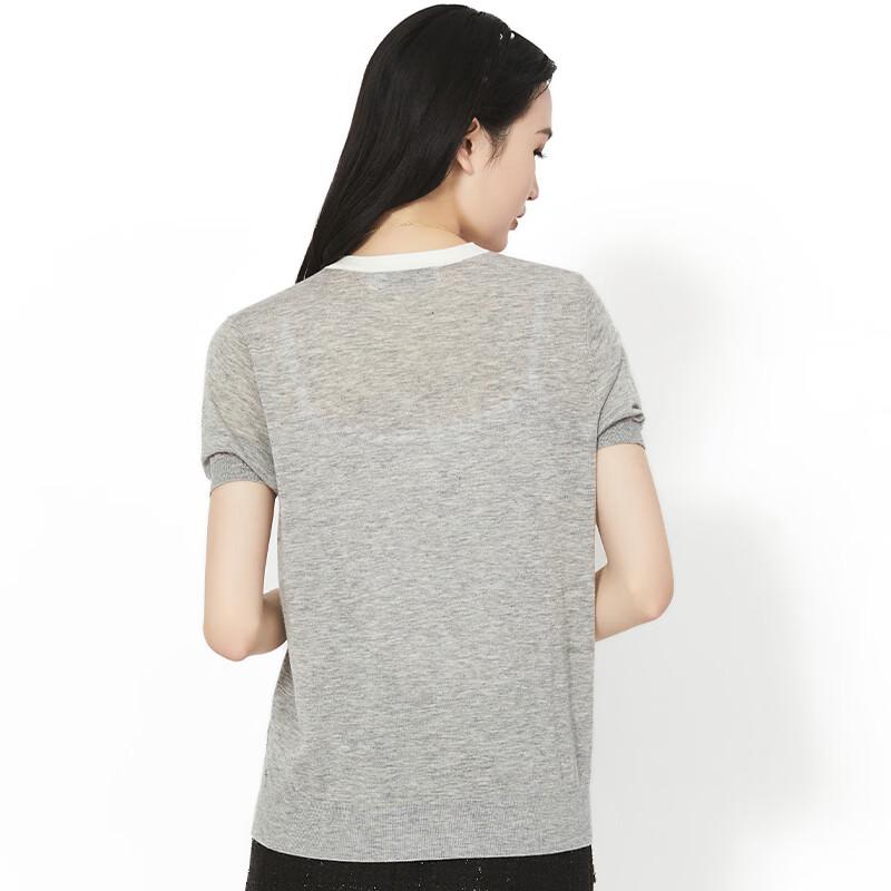 Hengyuanxiang Women's Breathable V-Neck Short Sleeve Knit Top