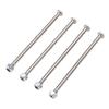 4Pcs RC Screws and M3 Nuts Kit Stainless Steel Silver RC Car Repair Parts for WLtoys 104001