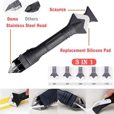 1Set Caulk Nozzle Applicator Silicone Scraper Sealant Caulking Smooth Remover Tools Kit Floor Caulk Finisher Grout Accessoriess