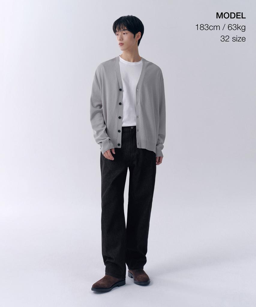 Musinsa Standard Regular Fit Denim Pants [Raw Black]
