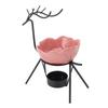 Pink Deer Iron Art Aromatherapy Burner Set Metal Essential Oil Burner Candle Holder for Home and Off