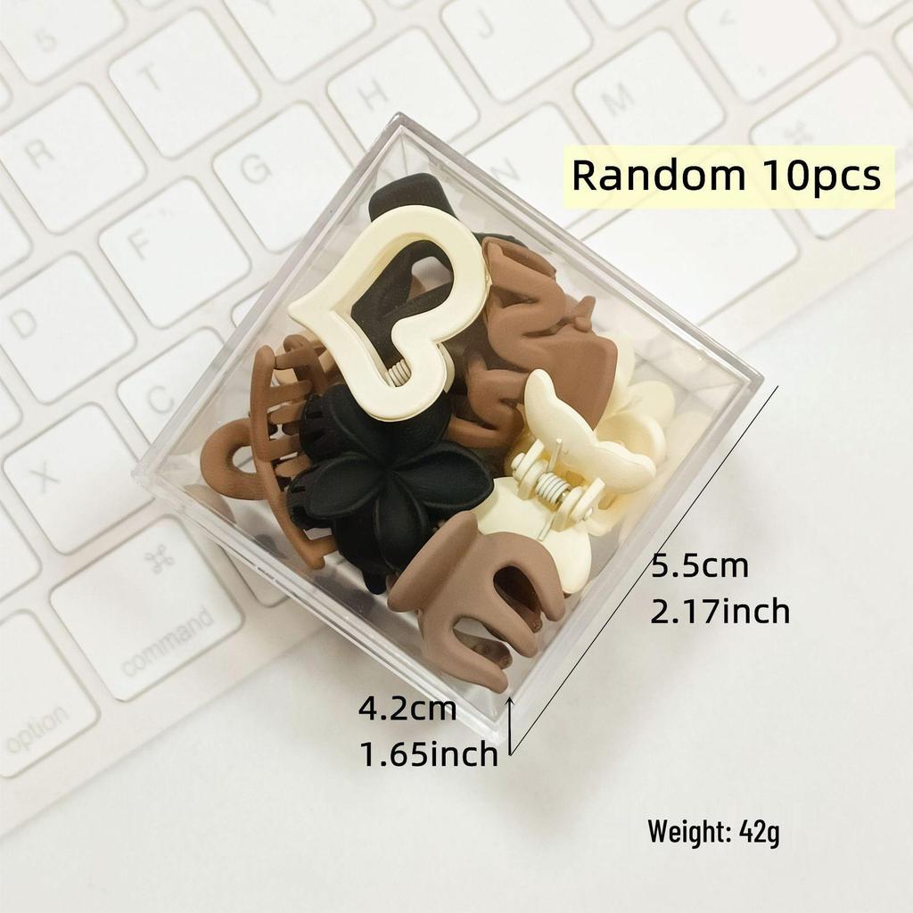 Kaffee-Farbenes Mini-Klammer-Set - Prinzessinnen Haar- & Pony-Accessoires