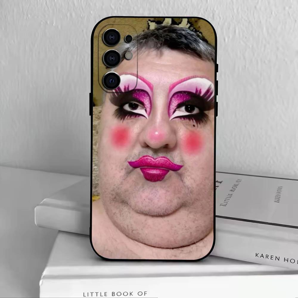 D--funny emojis  Phone Case Black Silicone Soft For Samsung S25,S24,S21,S22,S23,S30,Ultra,S20,Plus,Fe,Lite