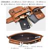Whatna Leather Mini Waist Mini Shoulder Bag with Earphone Hole and Key Crossbody 8110 Bag, Men's Ring, Unisex, Bag, One-Shoulder, Lightweight,