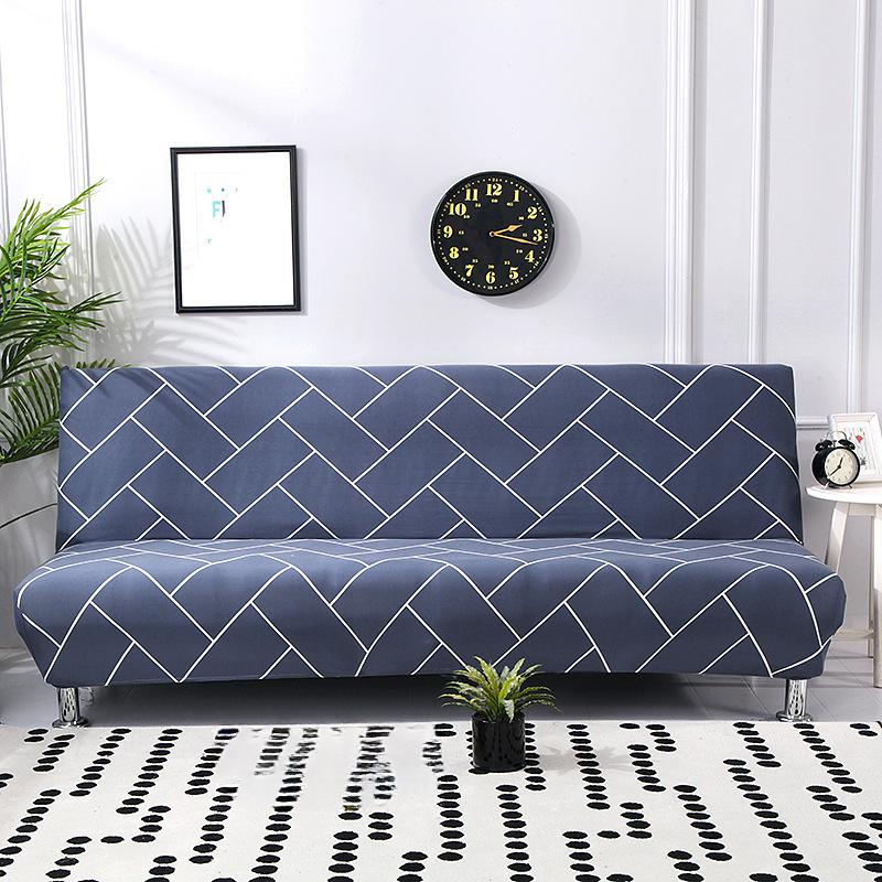 No Armrest Stretch Sofa Cover All-Inclusive Folding Sofa Bed Cover Cover Fitted Sheet Full Cover Sofa Cover