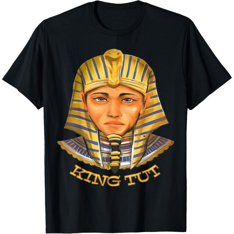 King Tut Egypt Egyptian Pyramid Ankh Pharaoh Temple Mummy T-Shirt S