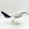 Toy Kids 30CM Aircraft Model A380 New Lufthansa Airlines 380 with Wheels Resin Plane Model Airplane Collection Gift