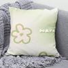 Green Ins Style Fresh Pattern Decorative Pillowcase Living Room Bedroom Square Cushion Pillowcase