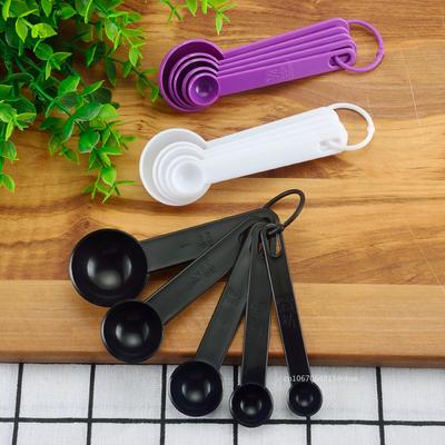 5 Adet/takım Mutfak Ölçüm Kaşığı 1.25-15ML Kahve Çay Kaşığı Şeker Kepçesi Pişirme Pişirme Mutfak Ölçüm Kapları Ölçekli Aletler
