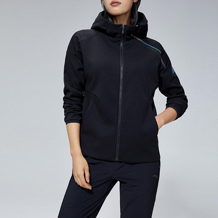 Anta Comprehensive Training Series Hooded Jacket Women Jacket Black 162117702-5