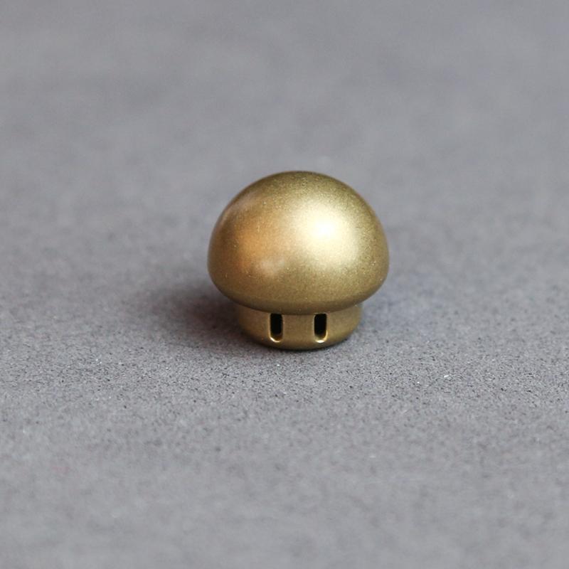 Mushroom Shape Brass Knife Bead Rope Paracord Lanyard Tail Pendant Bead DIY EDC Fidget Slider Accessories Adults Gifts