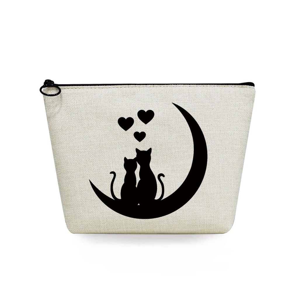 Women Cat Print Cosmetic Bag Toiletries Organize Travel Storage Case 6744