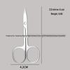 Stainless Steel Eyebrow & Nose Hair Trimmer Scissors with Round Head