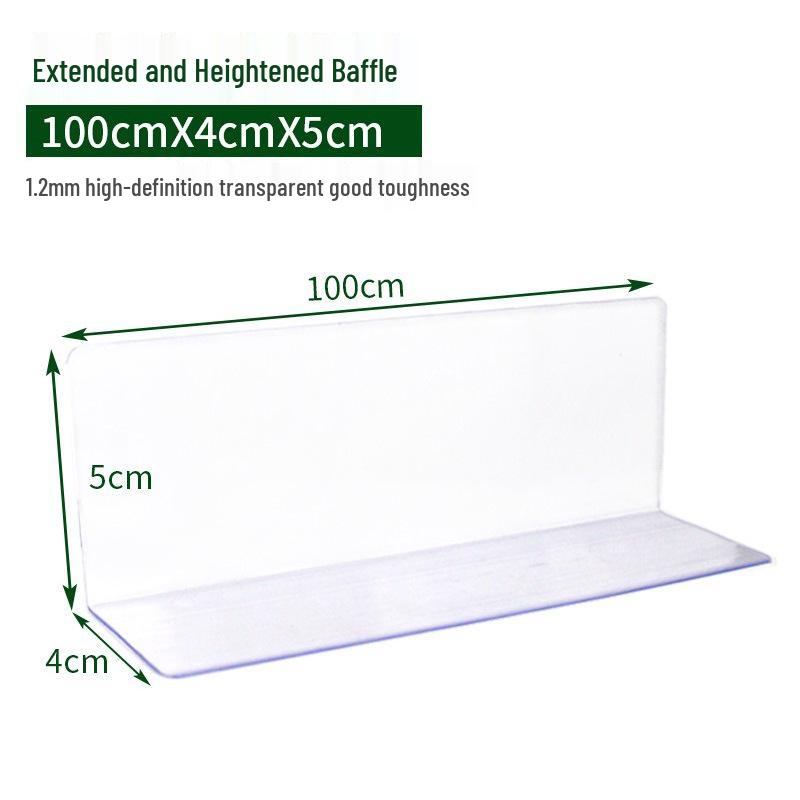 Plastic Shelf Divider for Small Items In Supermarkets and Convenience Stores