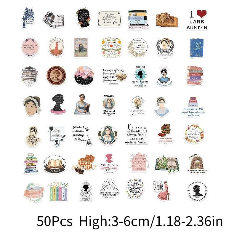 

Джейн 50 шт. Остин Граффити Наклейки Гитара Ноутбук Багаж Декоративная Наклейка