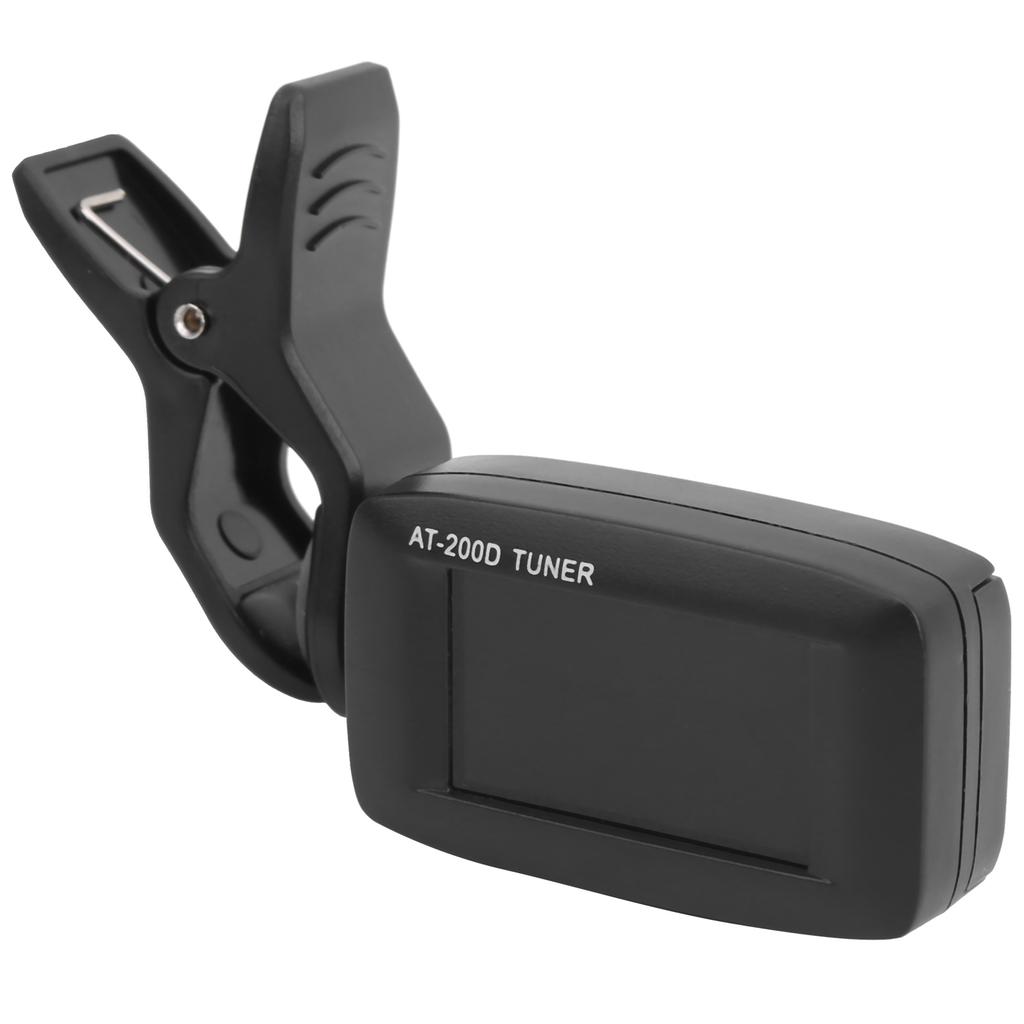 AROMA Digitales Gitarrenstimmgerät Chromatisches Gitarren-Bass-Ukulelen-Musikinstrumentenzubehör AT-200Schwarz