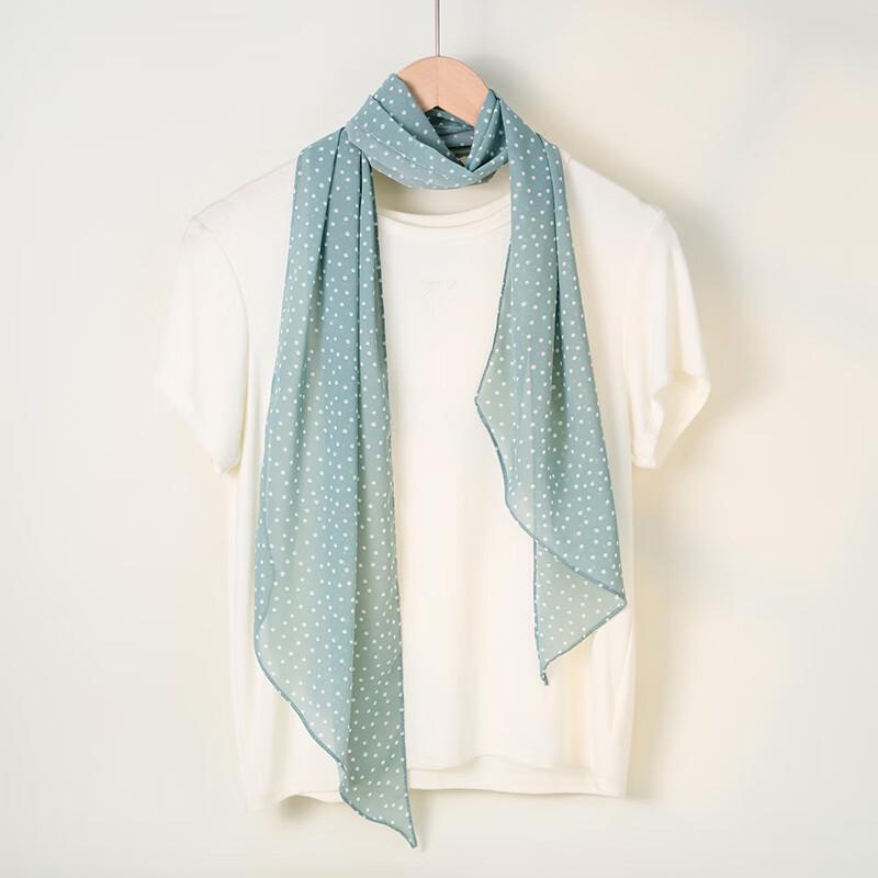 

Длинный шарф из французского жоржета для женщин