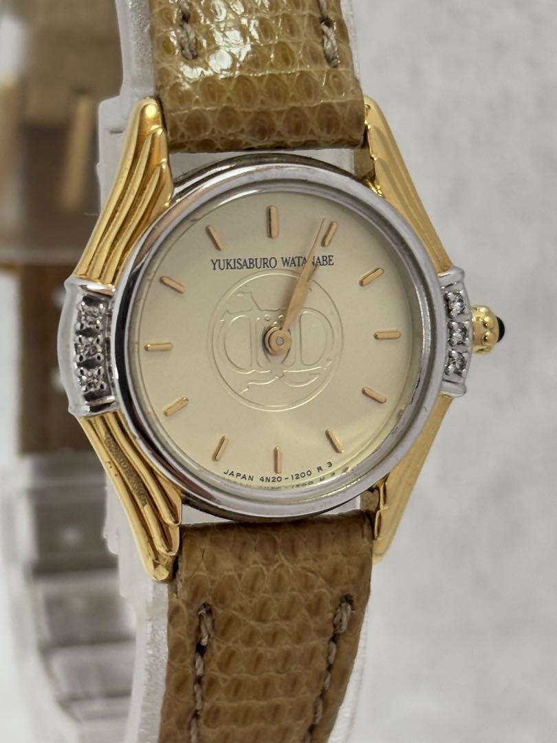 

[USED] Seiko Watanabe Yukisaburo 6P Diamond Quartz 4N20-0710 Working