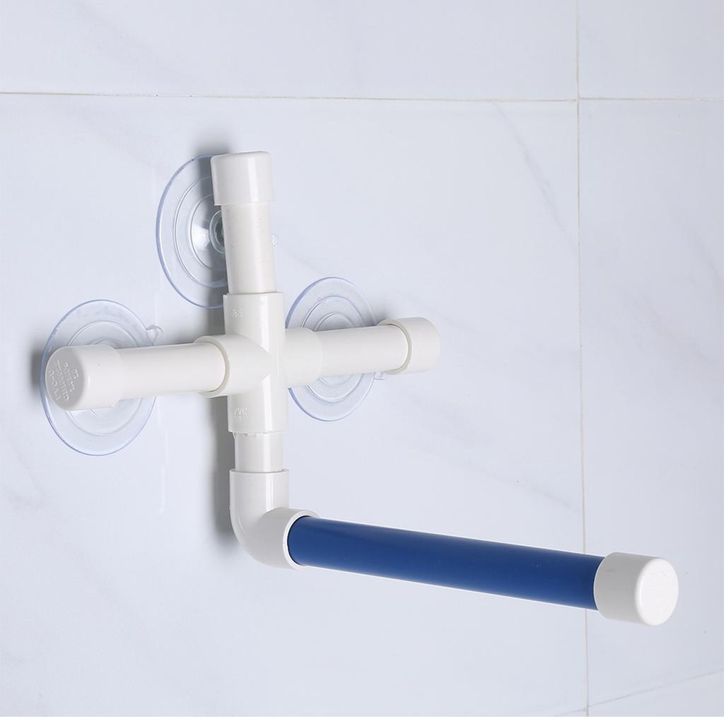 Suction Cup Plastic Pipe Pet Bird Parrot Toy Standing Rack Platform Shower Perch Bathing Supply