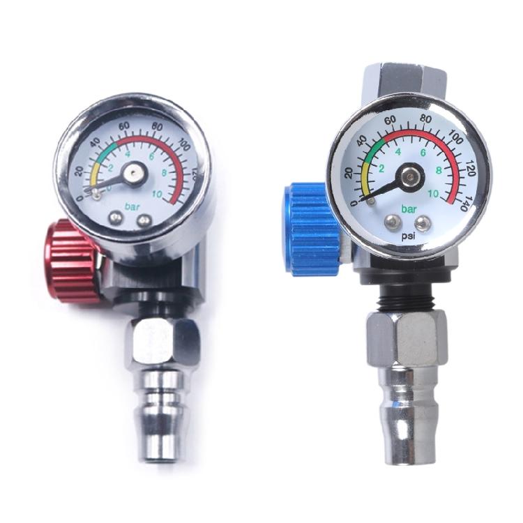 Practical 1/4” Spray Guns Air Pressure Regulator Gauge for Air Spray Guns Tools