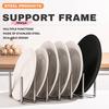 M-Stainless Steel Pot Lid Holder Retractable Multifunctional Kitchen Storage Rack Space Saving Dish Plate Bowl Organizer