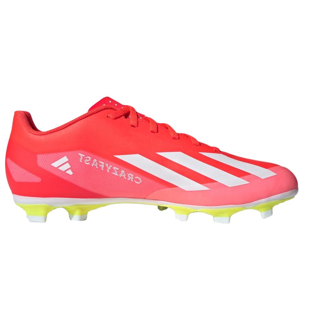 Adidas X Crazyfast.4 MG (Gel Short Studs) Shock Absorbing Durable Support Soccer Shoes Unisex Soccer Shoes Red IG0616