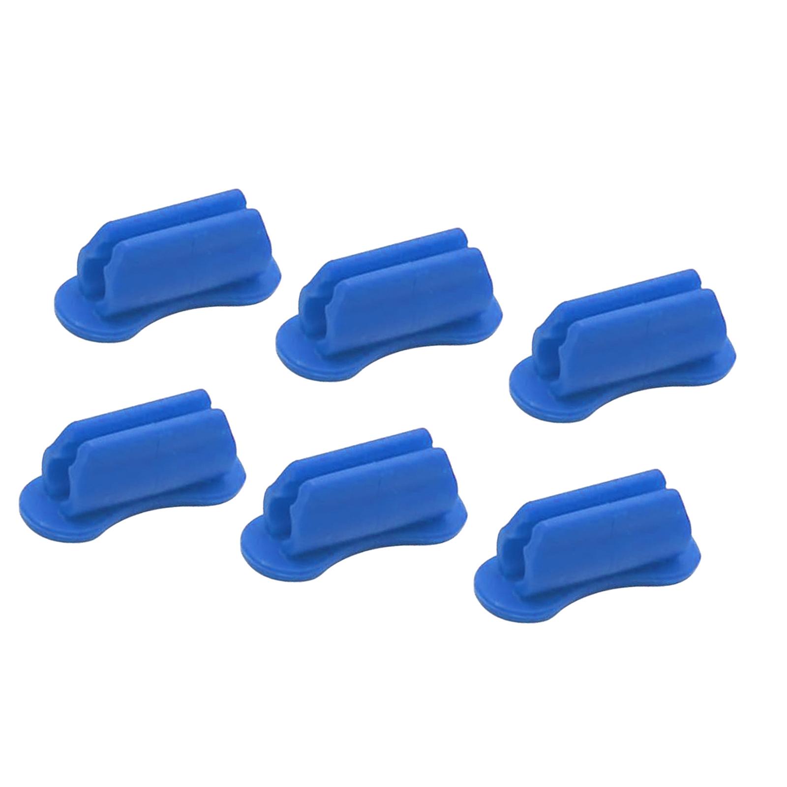 

Подставка для ручек для стола Подставка для карандашей с двусторонним скотчем Гибкий держатель для ручек Зажим для планшета Стены Стола синий