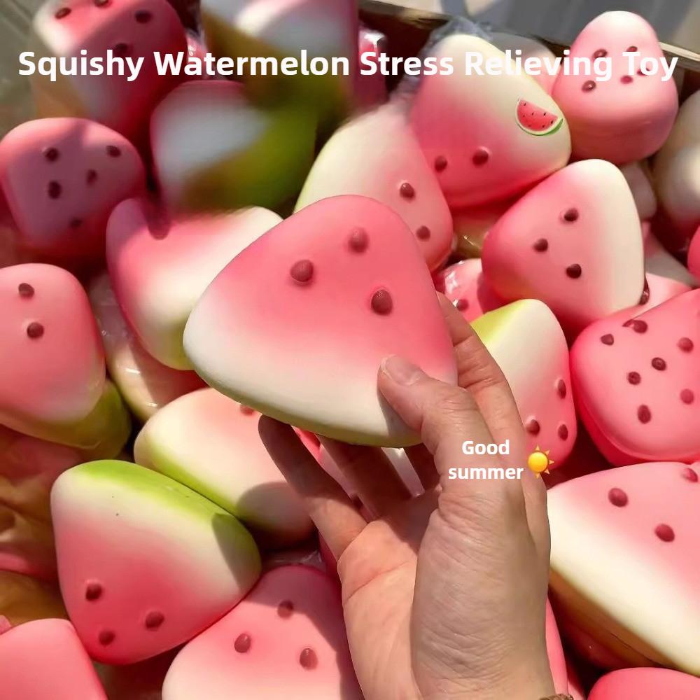 Watermelon Stress Ball - Squishy Toys for Adults Kids, Slow Rising Squeeze Toy, Anti-Anxiety Fidget Sensory Toys for Office Gift