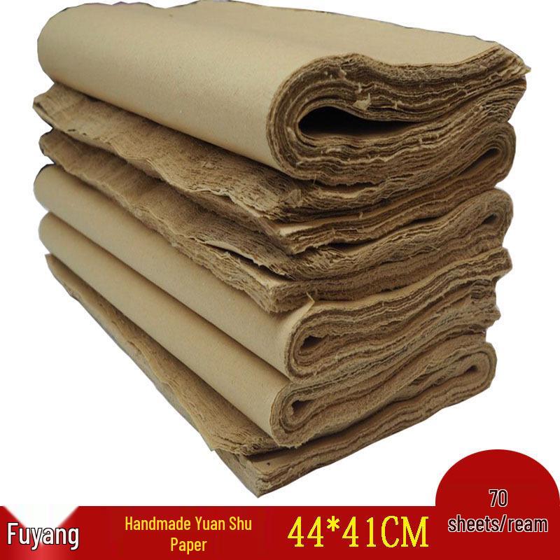 Thickened Handmade Deckle-Edged Xuan Paper for Calligraphy 44x41cm