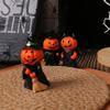 3Pcs/Set Durable Pumpkin Wizard Statue Craft Halloween Ornament  Home Decor