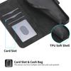 DIERFENG DF-03 For Xiaomi Poco M8 Pro 5G/Redmi Note 15 Pro+ 5G (Global) Case Lines Imprint Wallet Leather Phone Cover with Wrist Strap