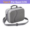 Shoulder Bag For Quest 3S/3 Large Hard Shell Bag Travel Carrying Box For Quest 3/3S Dust-proof Storage Bag VR Accessories