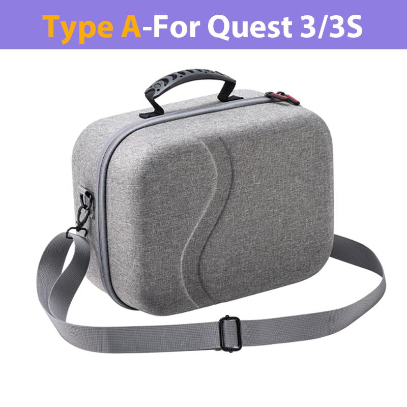 Shoulder Bag For Quest 3S/3 Large Hard Shell Bag Travel Carrying Box For Quest 3/3S Dust-proof Storage Bag VR Accessories