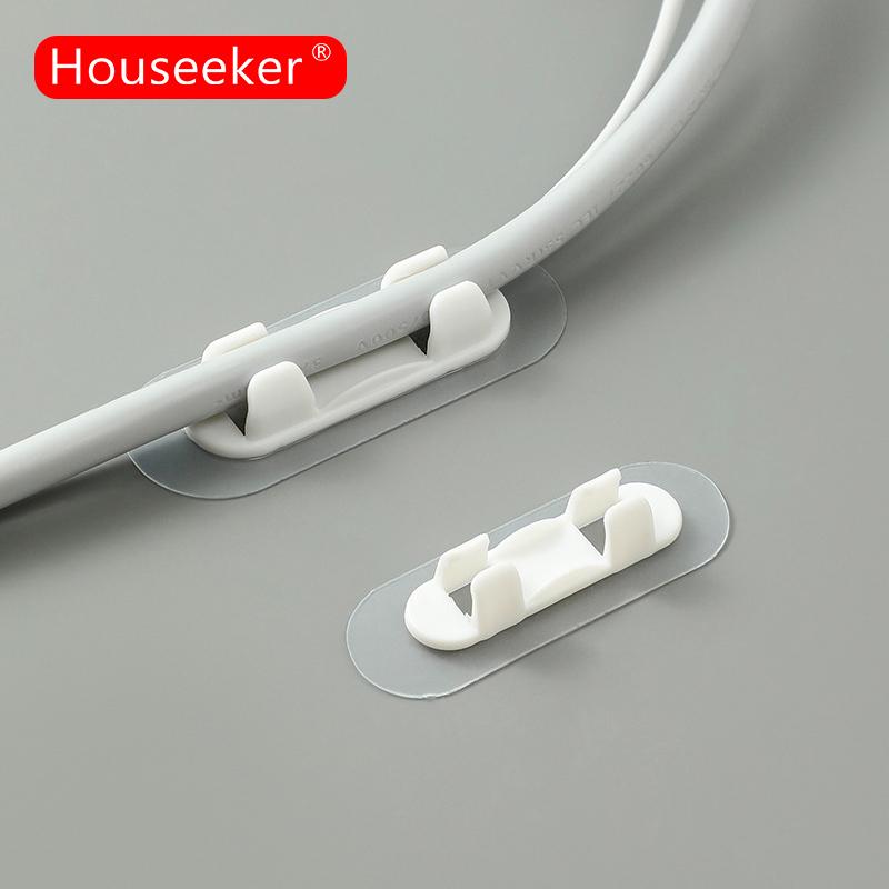 3Pcs Cable Organizer Clip Electric Wire Fixed Organization Desktop Wire Manager Cord Holder USB Charging Data Line Bobbin Winder