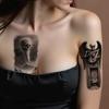 3 Stück Temporäre Tattoos Wasserdicht Langlebig Körperaufkleber Totenkopf mit Krähe Totenkopf mit Spinne und Portal Skelett mit Flügeln Für