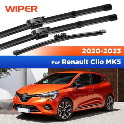 For Renault Clio MK5 - Wiper Front & Rear Wiper Blades Windshield Windscreen Window Brushes 28"+12"+10"